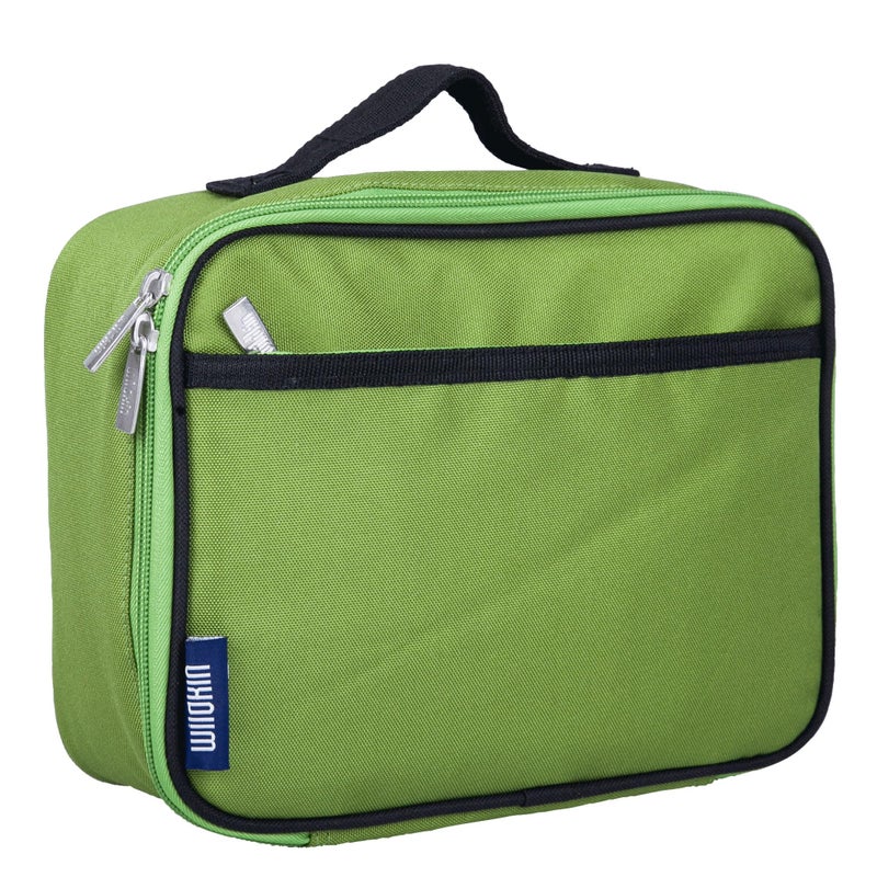 Wildkin Kids Insulated Lunch Box Durable and Reusable for School Travel Parrot Green