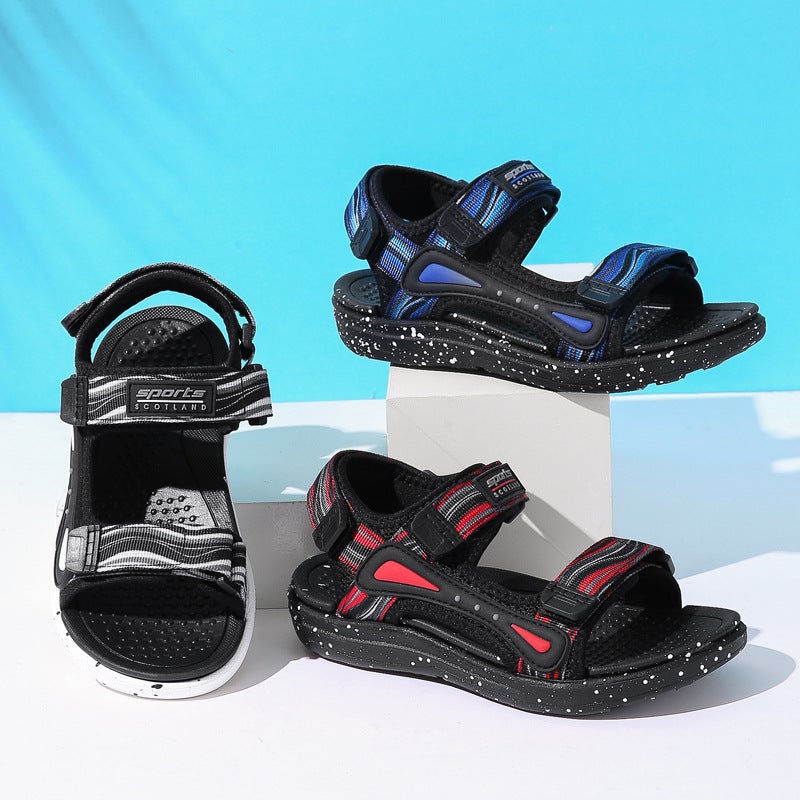 Children'S Sandals 2025 Boys And Teenagers Non-Slip Sandals And Slippers Big Children'S Beach Shoes - Image 2