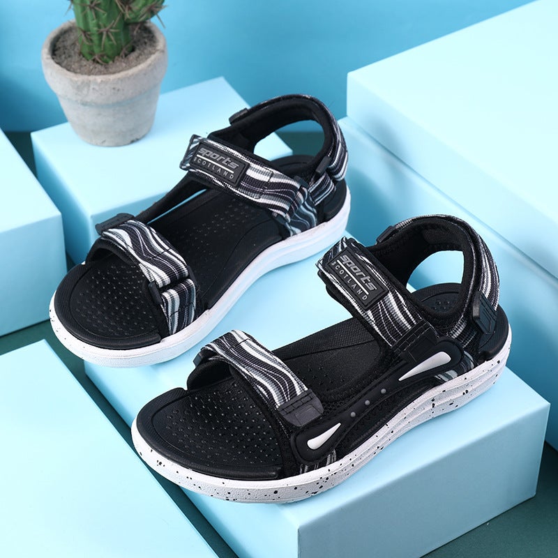 Children'S Sandals 2025 Boys And Teenagers Non-Slip Sandals And Slippers Big Children'S Beach Shoes - Image 5