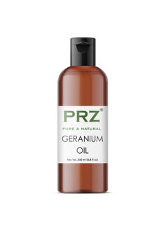 PRZ Geranium Essential Oil Pure Natural & Therapeutic Grade Oil For Aromatherapy, Skin Care & Hair Care, 200 Ml 