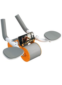 Sky Land Ab Roller Wheel with Automatic Rebound, Double Wheel Design & Elbow Support | Core Strength Trainer for Abs, Non-Slip Abdominal Exercise Roller for Home Fitness – EM-9362  - Image 1