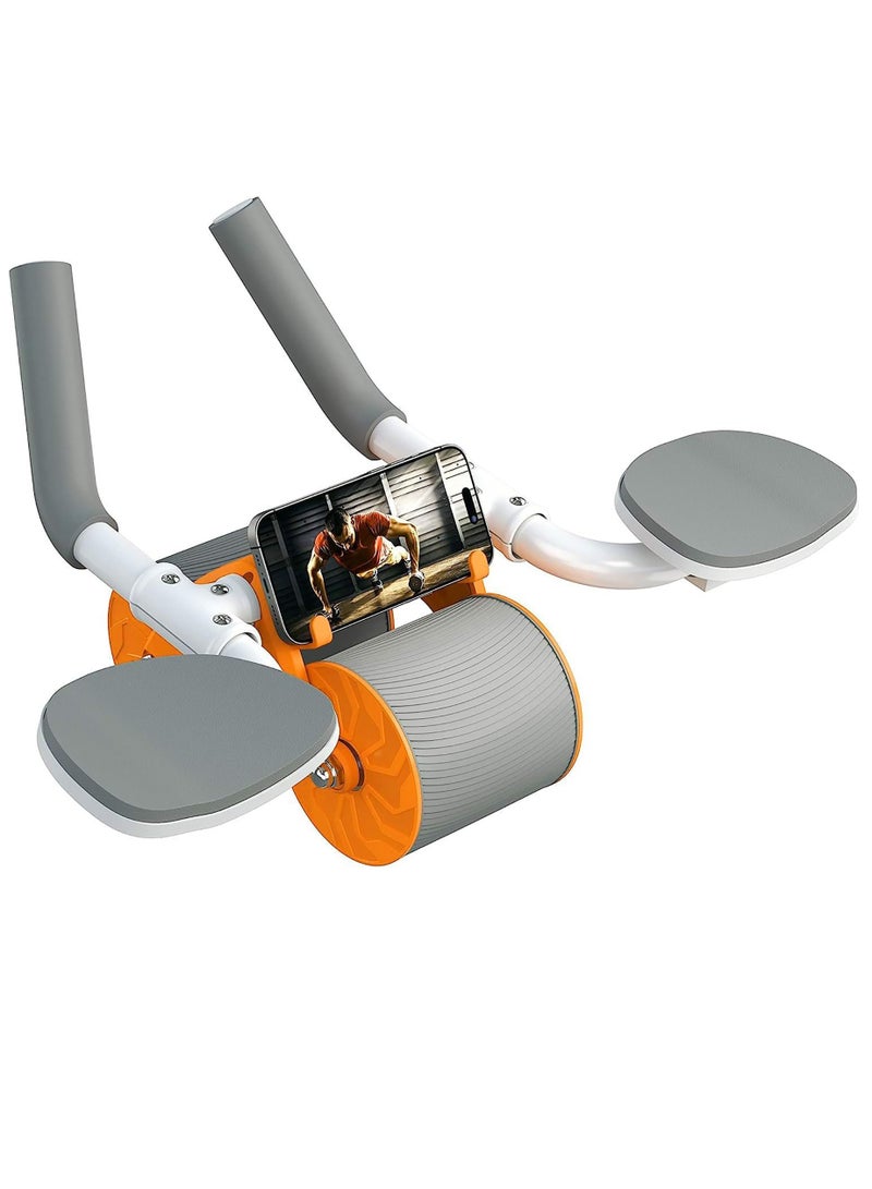Sky Land Ab Roller Wheel with Automatic Rebound, Double Wheel Design & Elbow Support | Core Strength Trainer for Abs, Non-Slip Abdominal Exercise Roller for Home Fitness – EM-9362 - Image 1
