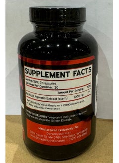 DORADO NUTRITION Fadogia Agrestis Extract 1000mg per - 60 capsules Package may vary  - Image 2