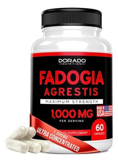 DORADO NUTRITION Fadogia Agrestis Extract 1000mg per - 60 capsules Package may vary  - Image 5