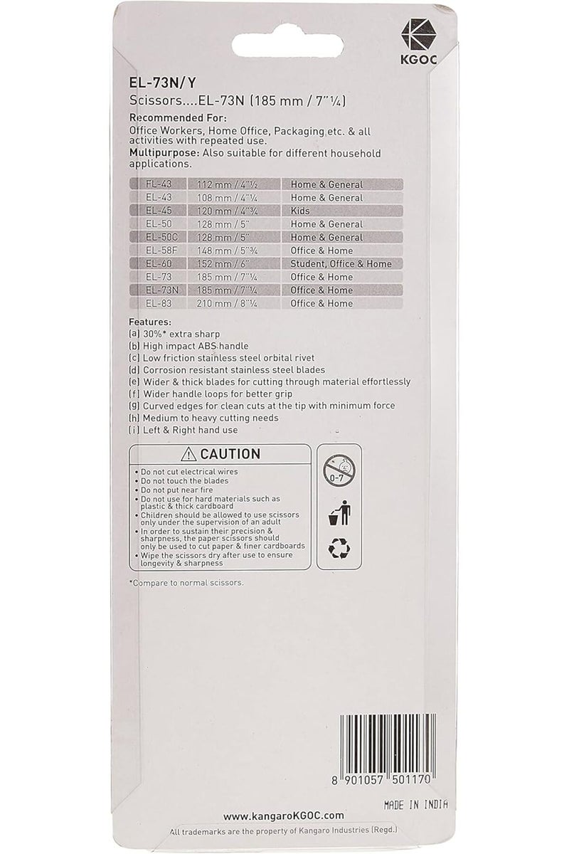 Kangaro Office and Home Scissor, 17.8 cm - Image 3