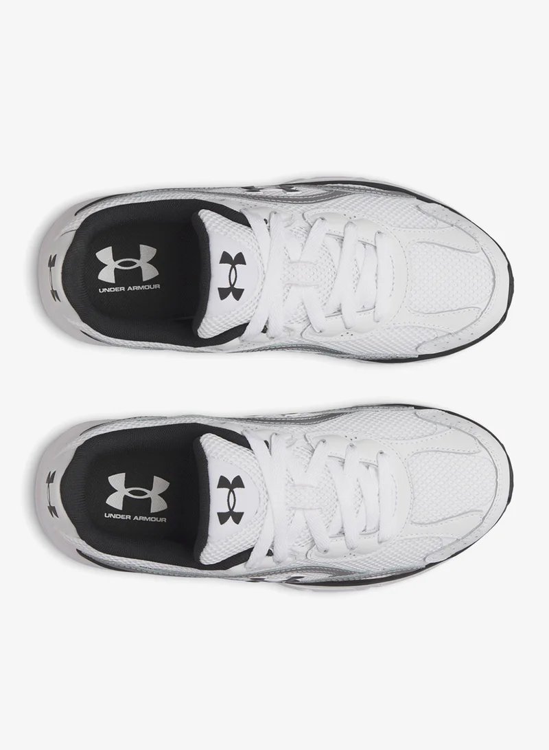Under Armour White / Metallic Silver / Black Tech Runner for Women | Best Price UAE