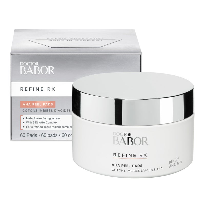 Babor DOCTOR BABOR Refine RX AHA Peel Pads Exfoliates to Remove Dead Skin and Promote Cell Renewal Visibly Reduces Fine Lines and Wrinkles