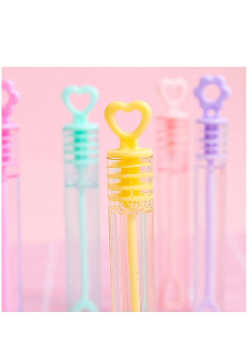 Y&D - 20pcs Empty Bubble Tubes Bottles Wedding Wand Tube Bubbles Love Heart Favour Party Bag Fillers Test Without Liquid for - Image 1