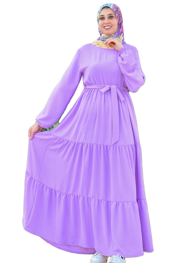 Dress Of Women's Color Lavander - Image 2