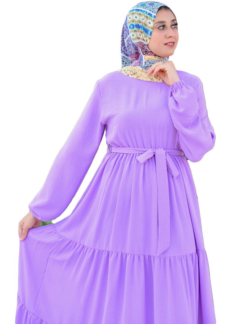 Dress Of Women's Color Lavander - Image 3
