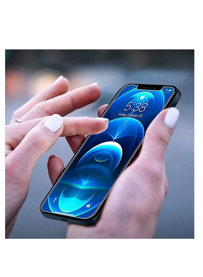 إيف واقي شاشة من الزجاج المقوى بتغطية كاملة ثلاثي الأبعاد لهاتف iPhone 13 ، عالي الدقة شفاف ، طبقة حماية مميزة عالية الجودة 9H صلابة - Image 3