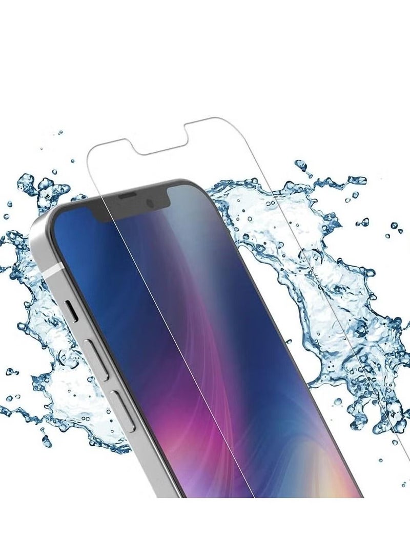 إيف واقي شاشة من الزجاج المقوى بتغطية كاملة ثلاثي الأبعاد لهاتف iPhone 13 ، عالي الدقة شفاف ، طبقة حماية مميزة عالية الجودة 9H صلابة - Image 4