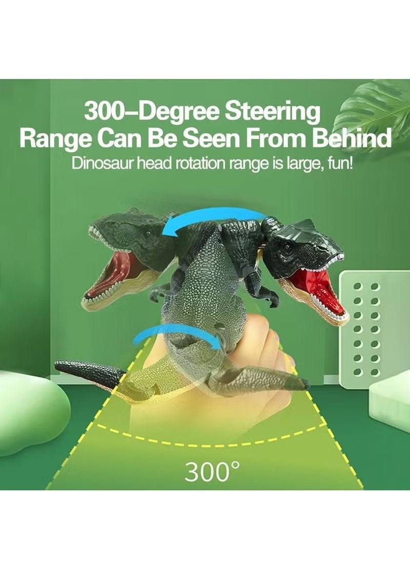 أخبار تلعب ألعاب الخدعة التي تلعب ألعاب Dinosaur مع عتيقة الأصوات الرأس وذيل Dinosaur Model Toy Kids للأطفال من 3 إلى 14 عامًا من الأولاد والبنات  - Image 3