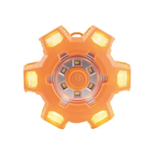 Wagan FRED Flashing Roadside Emergency Disc LED Flare 6 Flash Modes for Roadside Security, Warning Flashing with Magnet and Hook for Vehicles and Boats (FRED PRO - Amber) - Image 2