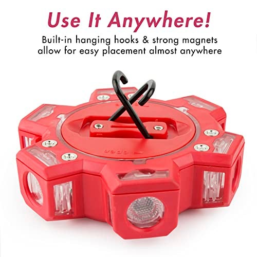 Wagan FRED Flashing Roadside Emergency Disc LED Flare 6 Flash Modes for Roadside Security, Warning Flashing with Magnet and Hook for Vehicles and Boats (FRED PRO - Amber) - Image 5