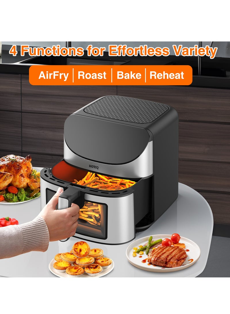 HOTOR 8L Air Fryer With Smart LCD Touch That Crisps Roasts Reheats And Dehydrates For Quick Easy Meals - Image 3