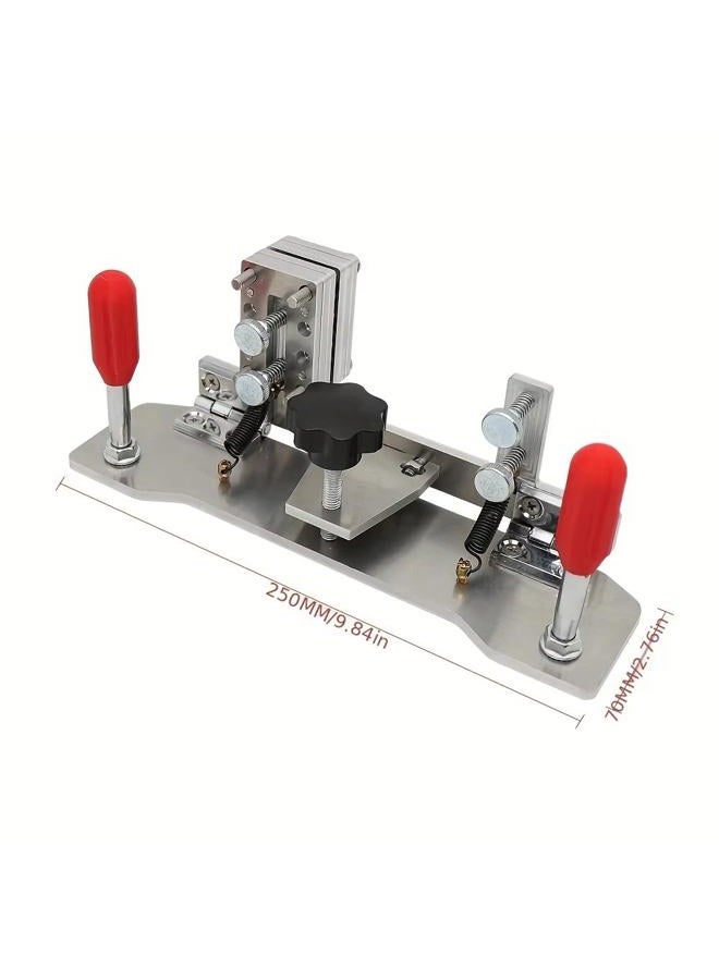 JCFANTS Belt Grinder Knife Jig, Fixed Angle Jig, Manual Sharpener Holder, Sharpening Locator Knife Making Tools for Belt Sander Belt Machine - Image 2