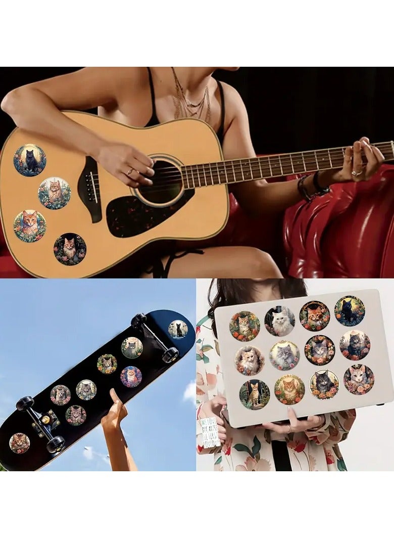 Goolsky 50PCS Cat Stickers Vinyl Waterproof Stickers For Scrapbook, Journaling, Laptop, Bumper, Skateboard, Water Bottles, Computer, Phone, Cartoon, Hard Hat, Car Stickers And Decals - Image 3