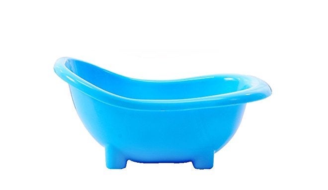 Sage Square حوض رمل استحمام بطول 19 سم لحيوانات الهامستر/القوارض/الجربيل/الشينشيلا/الفئران (أزرق) - Image 4