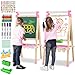JOYOOSS Easel for Kids Art Easel for ToddlersWooden Kid Easel with Paper Roll Chalkboard for Kids Adjustable Double Sided Kid Dry Erase BoardOutdoor Art Easel Toddler - Image 3