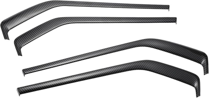 REPAIROCK Front Rear Door Panel Bezel Cover Trims for Chevrolet Colorado and GMC Canyon 2023-2024 - ABS Carbon Fiber Pattern Black - Image 1