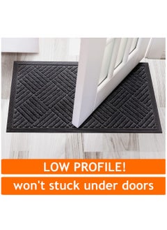 Arabest Outdoor Door Mats, Entry Mat Carpet with  Rubber Anti-Slip Footpads, Dirt Trapping Rugs for Entryway 60*90cm Brown  - Image 4