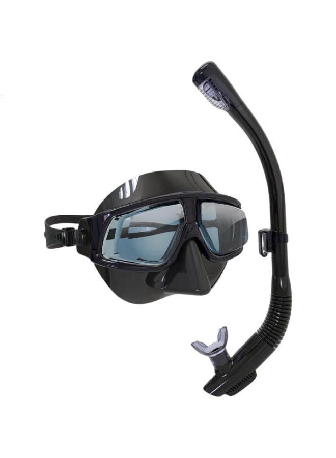 Watertime/Shuichuan Diving Mask, Snorkeling Set, Complete Dry Snorkeling System, Myopia Swimming Diving Mask, 500 Degrees - Image 3