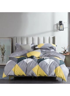 Yellow and Gray Chevron