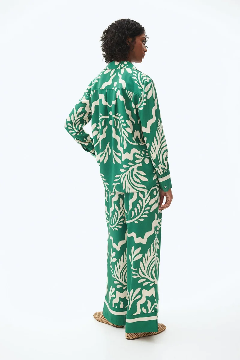 اتش اند ام Drawstring twill trousers