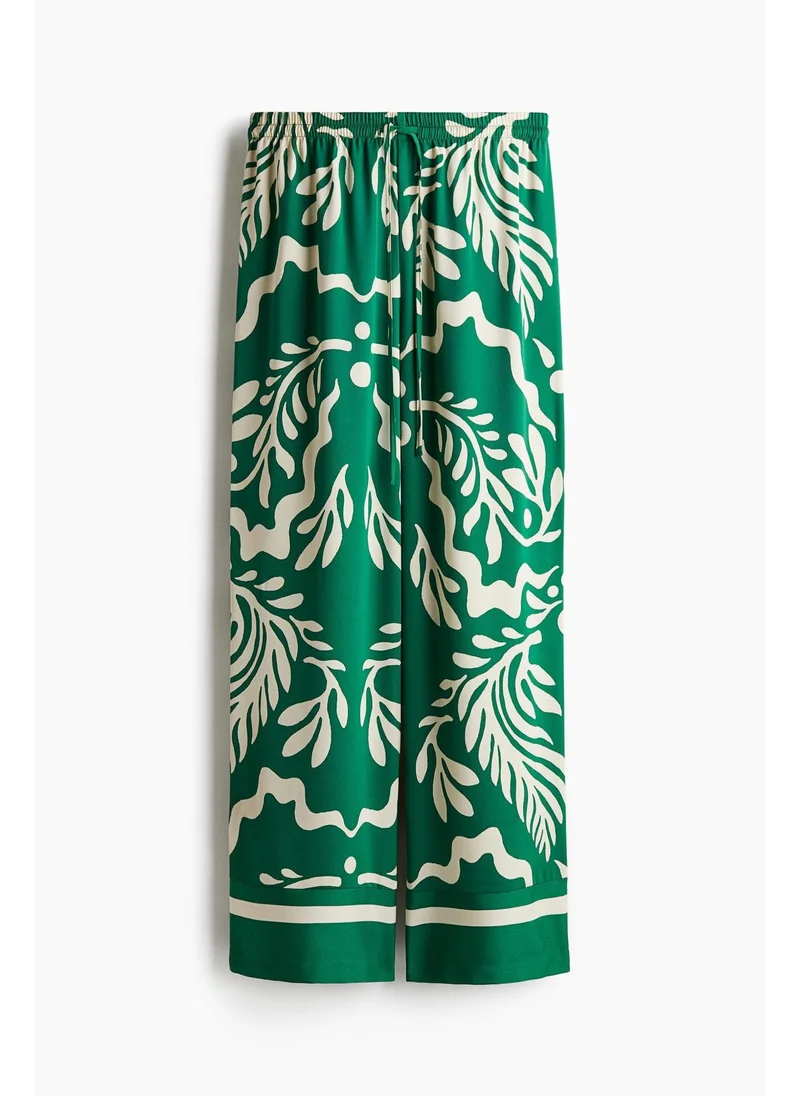 اتش اند ام Drawstring twill trousers