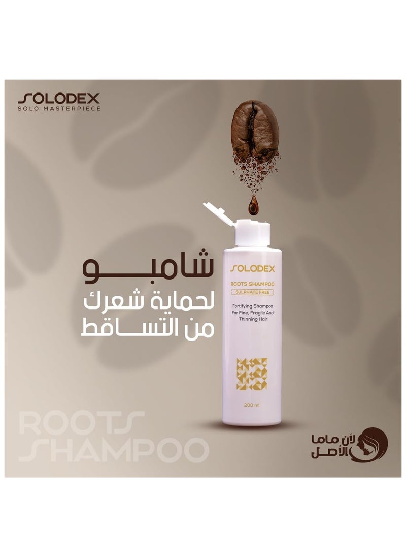 SOLODEX - Roots Shampoo Sulphate Free 200ml - Image 1