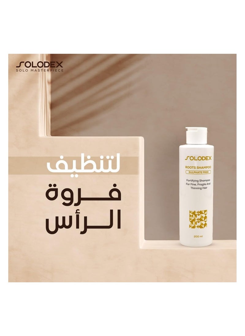 SOLODEX - Roots Shampoo Sulphate Free 200ml - Image 1