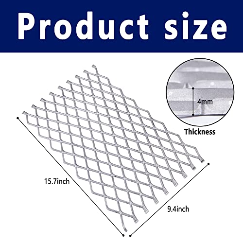 RunNico Fireplace Grate Ember Retainer16x10Inches Steel Fireplace Ember Retainer MeshMetal Ember Retainer for Use on Fireplace Grates Large - Image 3