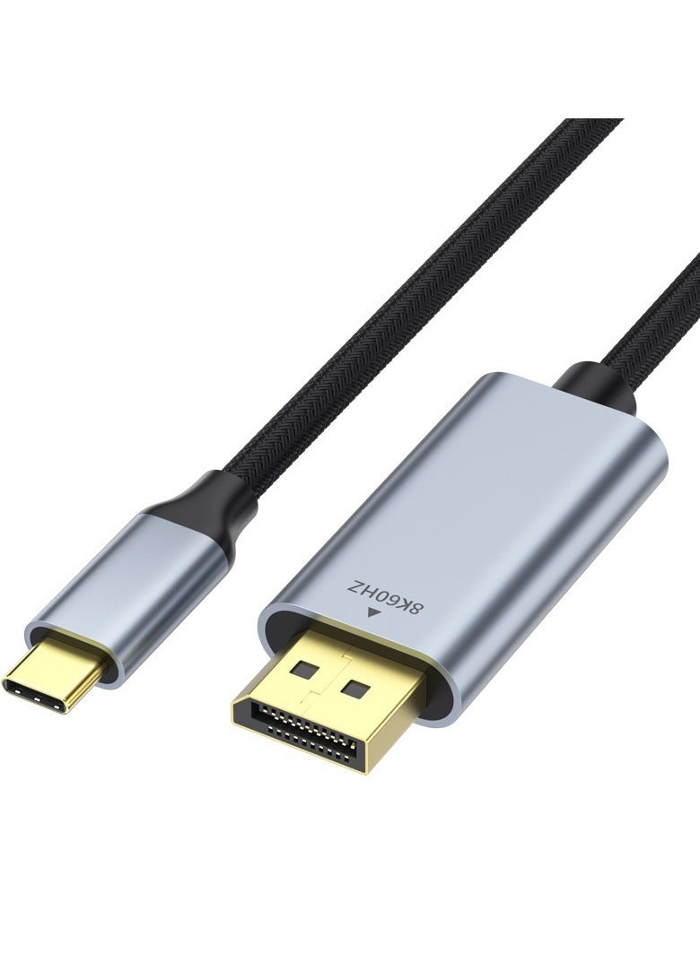 كابل Type-C إلى DP، كابل بيانات عرض الشاشة عالية الدقة لجوال Type-C، كابل تحويل لربط الجوال بالتلفزيون - Image 1