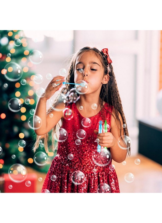 DERAYEE DERAYEE 36Pcs Christmas Bubble Wands for Kids Bulk, Xmas Mini Bubbles Party Favors Christmas Toys Gift for Boys Girls Christmas Classroom Awards, Goody Bag Fillers  - Image 4
