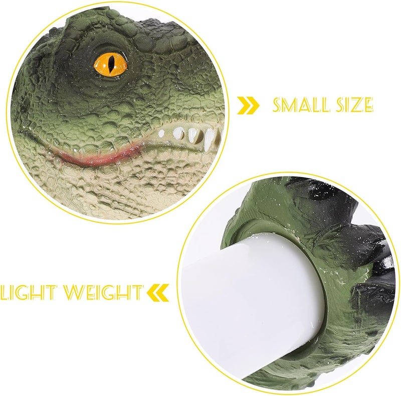 Dinosaur Toilet Paper Holder Adhesive No Punching Wall-Mounted Bathroom Tissue Rack Tyrannosaurus Design for Toilet and Washroom Organization - Image 2