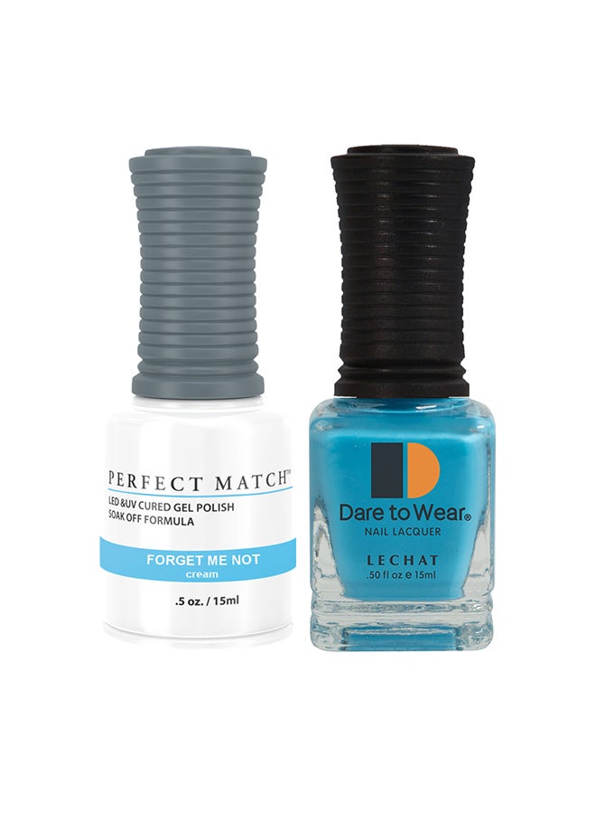 Perfect Match Gel Nail Polish + Nail Lacquer 2x15ml - Soak Off UV LED Lamp Manicure Nail Art Gel Nail Polish PMS251OO1 - Image 1