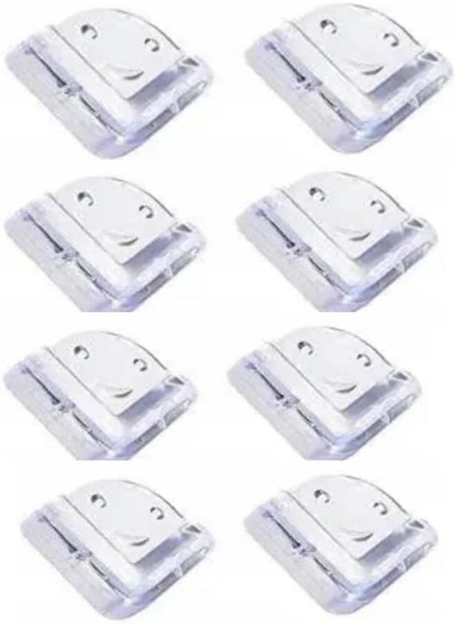 Generic - Baby Proofing Edge/Corner Guard for Baby/Child/Safety Edge Protector/Corner Guards for Furniture, Table, Desk, Bed Corners, Dressing Table etc, Anti – Collision Smiley Guard,Transparent-8 Pieces - Image 1