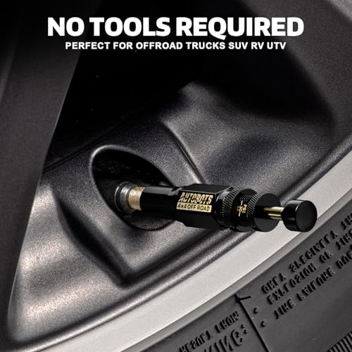 AUTOBOTS Adjustable Tire Deflator(10-30 PSI) Auto-Stop Tire Deflators Offroad Accessories 4 PCS - Automatic Tire Air Down Tool for Offroad Vehicle, Jeep, Truck or ATV - Image 3