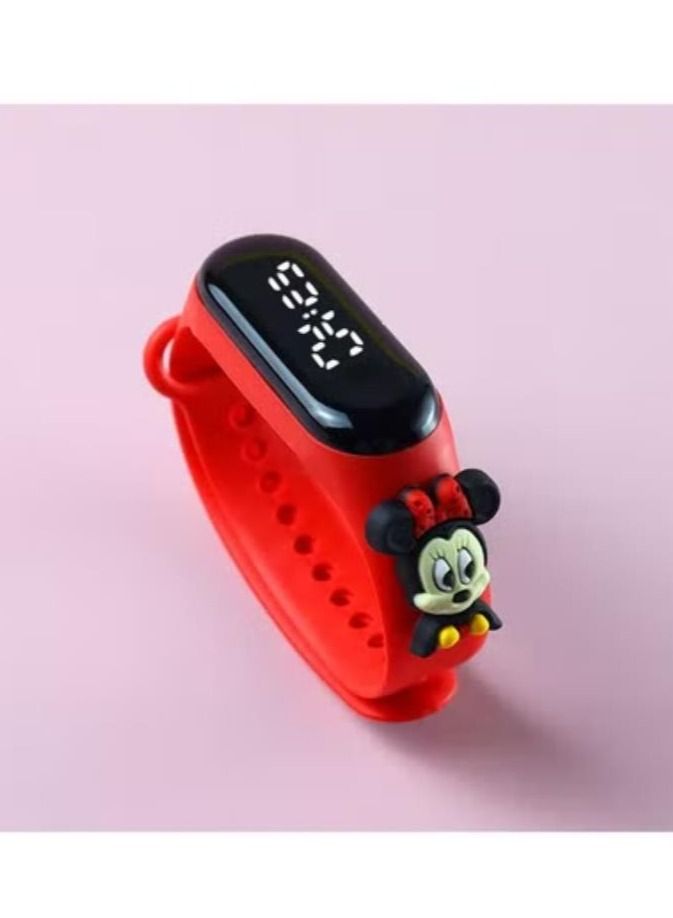 Kids' Water Resistant Silicone Digital Watch 6PCS  - Image 3
