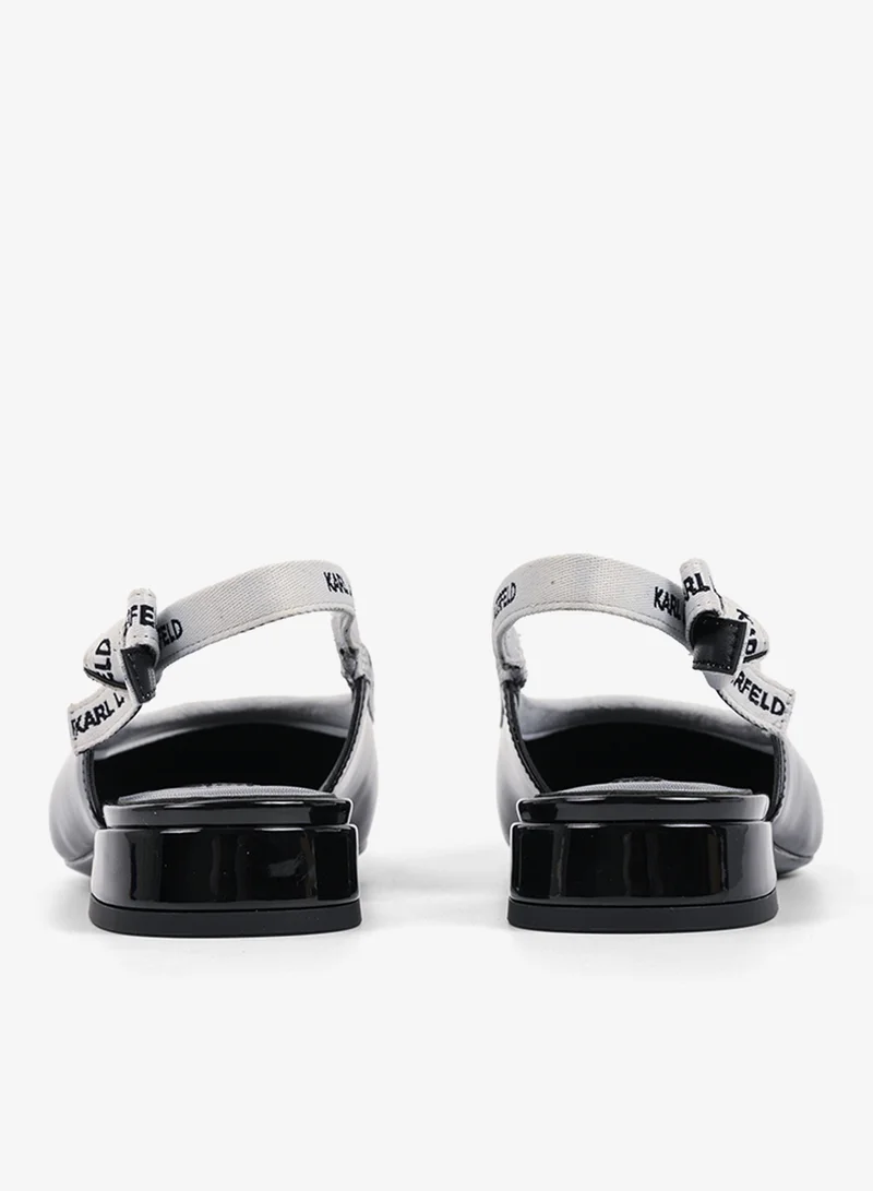 Karl Lagerfeld Kerrie Ribbon Slingback Ballerinas
