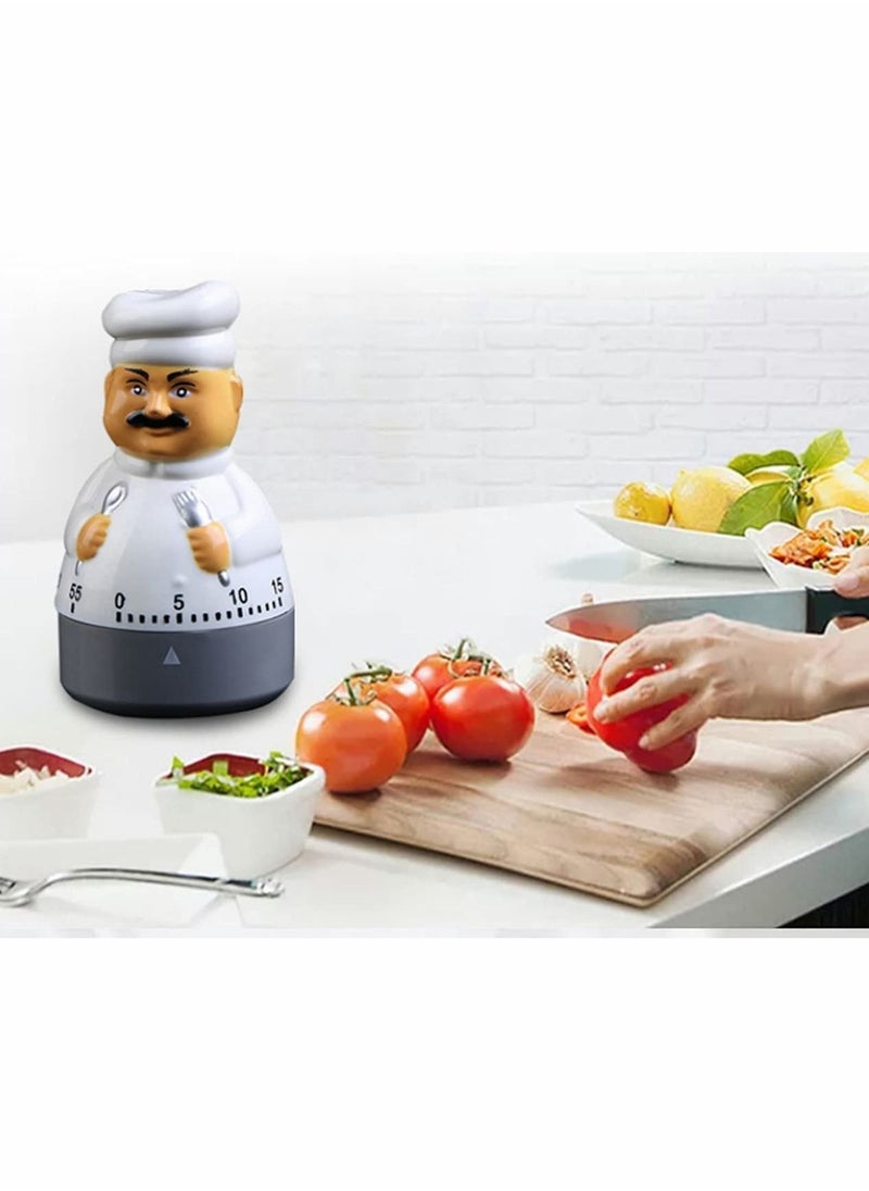 Y&D - Timers 60 Minutes Mechanical Kitchen Cooking Timer Clock Loud Alarm Counters Manual (Chef) - Image 1