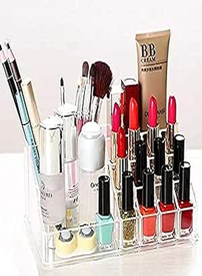Acrylic lipstick and makeup brush storage organizer, fashion acrylic Cosmetic holder and box