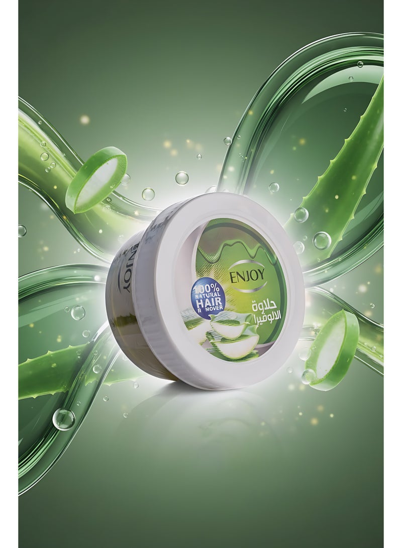 إنجوي حلاوة إنجوي لإزالة الشعر بالألوفيرا – 400 جم | حلاوة سكر طبيعية 100% | إزالة شعر لطيفة ومهدئة | تهدئة وترطيب للبشرة الحساسة | بشرة ناعمة وحريرية | نتائج تدوم طويلاً - Image 3