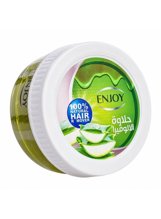 ENJOY Hair Remover Paste with Aloe Vera – 400g | 100% Natural Sugar Wax | Gentle & Soothing Hair Removal | Calming & Hydrating for Sensitive Skin | Smooth & Silky Finish | Long-Lasting Results - Image 1