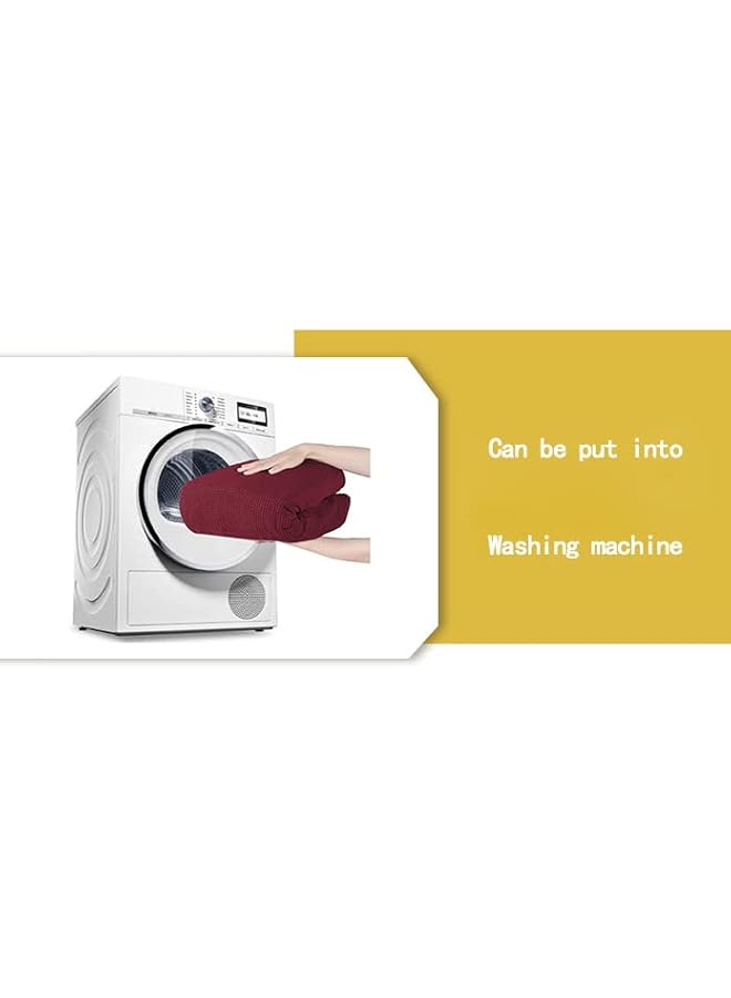 The Bros Fabric Stretch Removable Washable Velvet Dining Chair Polyester Spandex Fabric Slipcovers Washable Removable Chair Slipcover Dining Chair Protector Cover, For Kitchen, Dining Room - Image 3