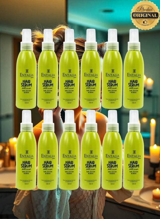 Entalla 12 Pieces Hair Serum Soft And Smooth And Shine Protects Hair From Heat Of Hair Dryer - Image 1