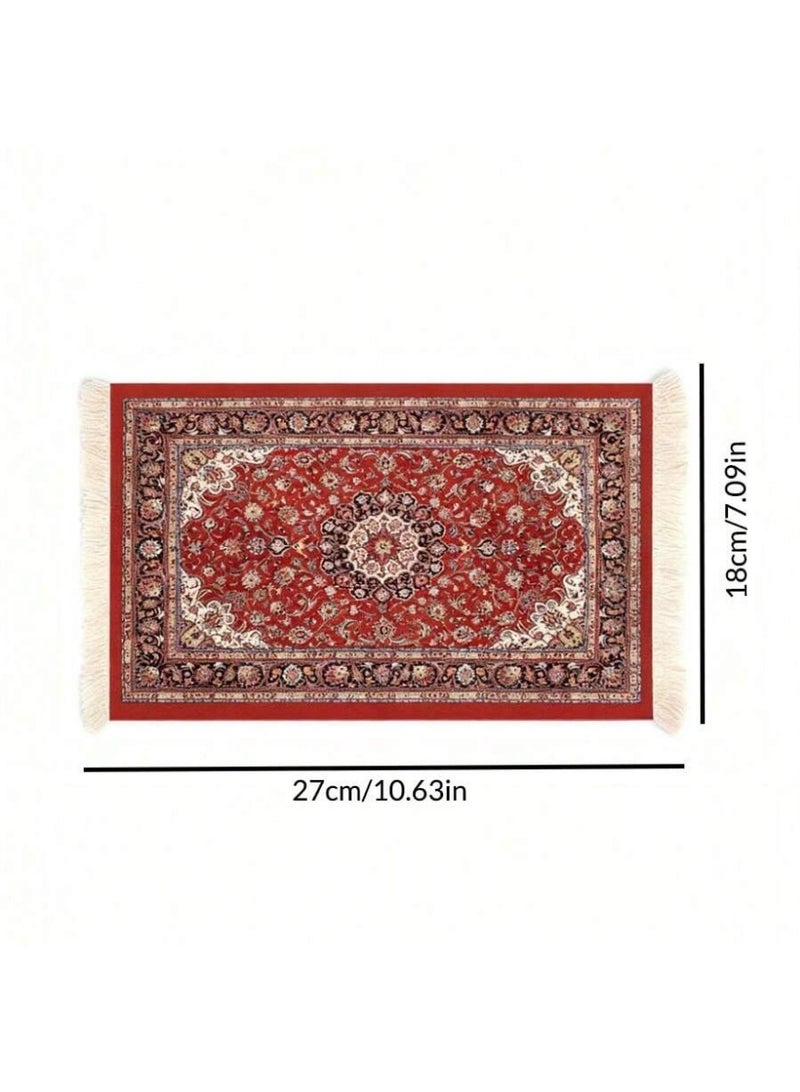 Elegant and Functional Coffee Coaster, Persian-Style Mouse Pad, Tea and Coffee Coaster – Slip-Resistant Rubber Base, Smooth Surface, Durable and Spill-Proof – Perfect for Coffee and Tea Lovers - Image 3