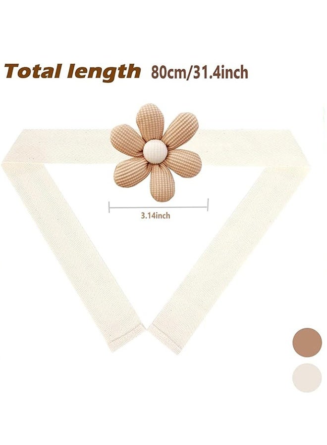 2pcs Cute Three-dimensional Flower Curtain Bandage Tied Ornaments One-Pair Package Simple and Fresh Curtain Buckle Lace Up Hanging Ornaments - Image 3