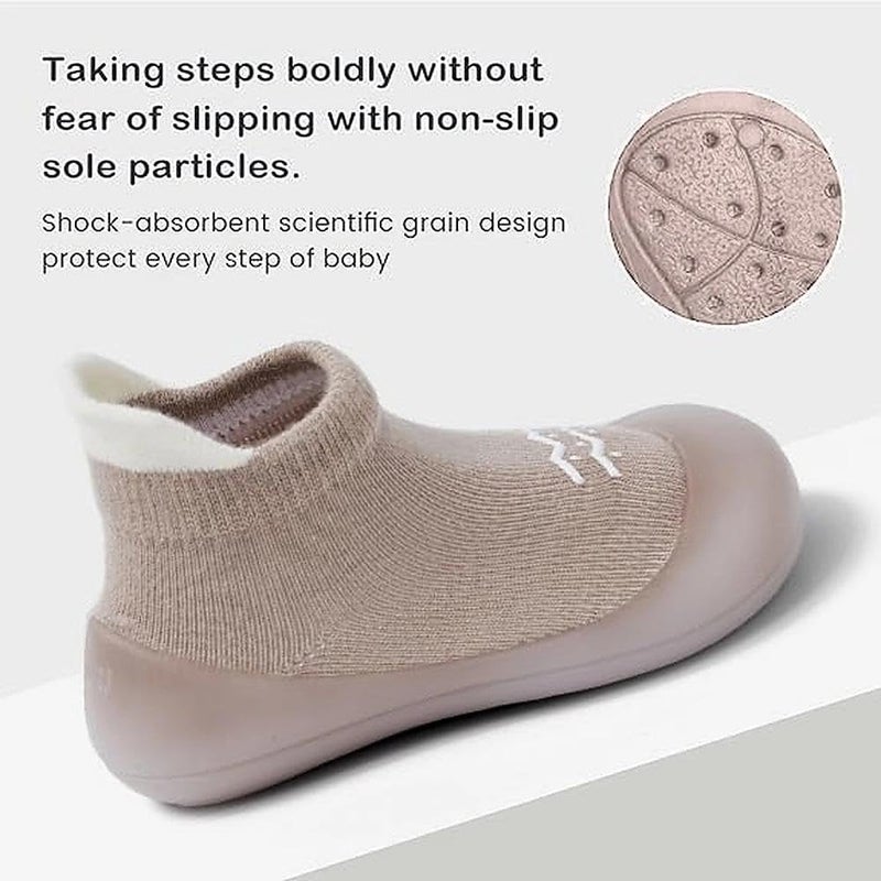 Bearbay Baby Sock Shoes Baby First Walking Shoes Infant Non-Slip Breathable Slippers Baby Boys Girls Sneakers - Image 4